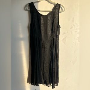 Black Sheer Midi Dress